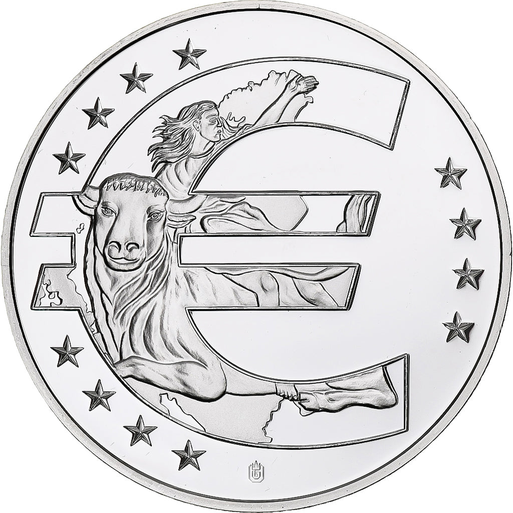 Francja, medal, 10 ans de l'Euro, Polityka, społeczeństwo, wojna, MS(65-70)