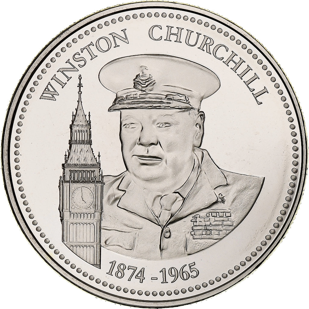 France, Médaille, Vème République, Winston Churchill, FDC, Cupro-nickel