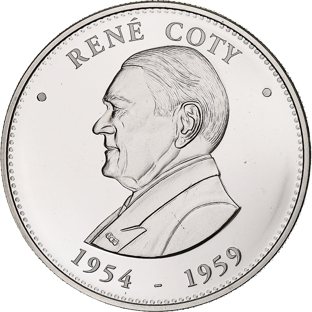 France, Medal, René Coty, Président de la République, Politics, MS(65-70)