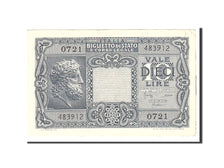 Italy, 10 Lire, 1944, KM:32b, 1944-11-23, EF(40-45)