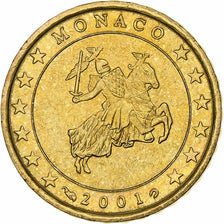 Monaco, 10 Euro Cent, 2001, Paris, VZ, Messing, KM:170