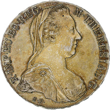 Coin, Austria, Maria Theresa, Thaler, 1780, Vienna, Restrike, MS(60-62), Silver