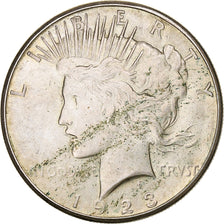 Monnaie, États-Unis, Peace Dollar, Dollar, 1923, San Francisco, TTB+, Argent