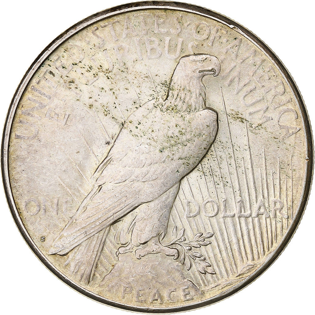 Monnaie, États-Unis, Peace Dollar, Dollar, 1923, San Francisco, TTB+, Argent
