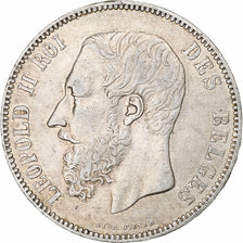 Coin, Belgium, Leopold II, 5 Francs, 5 Frank, 1868, EF(40-45), Silver, KM:24