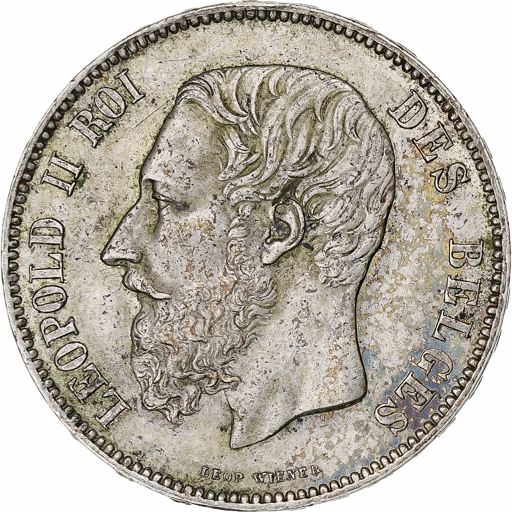 Monnaie, Belgique, Leopold II, 5 Francs, 5 Frank, 1873, TTB, Argent, KM:24