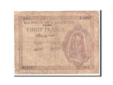 Banknote, Algeria, 20 Francs, 1945, 1945-02-02, KM:92b, VG(8-10)