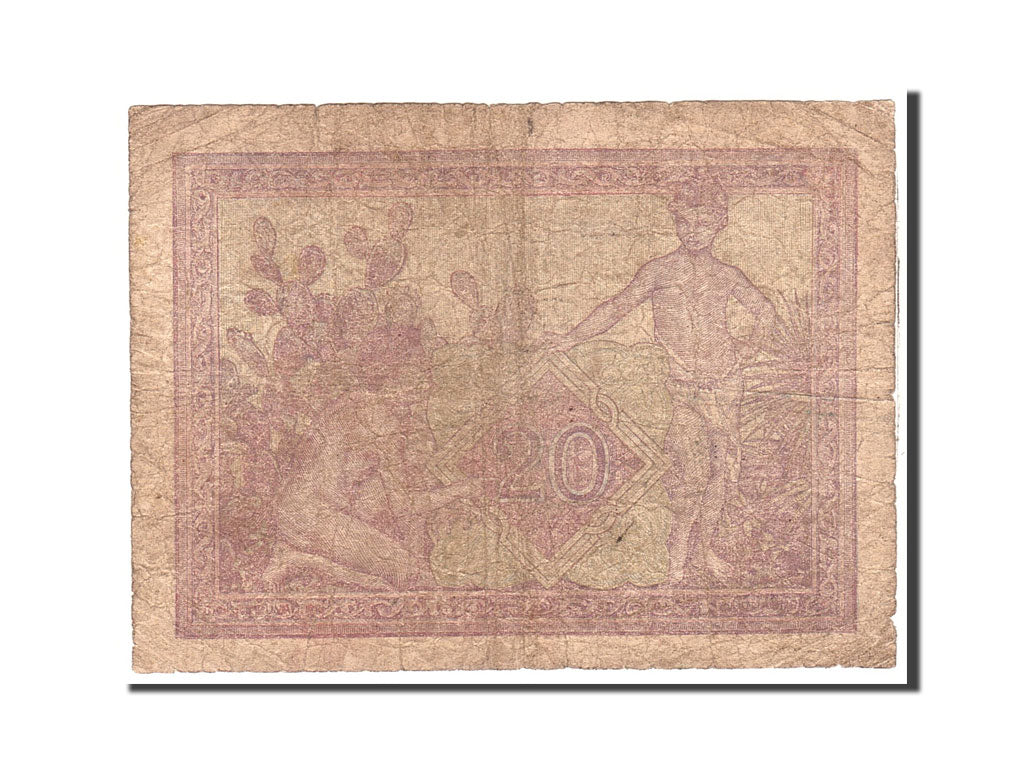 Banknote, Algeria, 20 Francs, 1945, 1945-02-02, KM:92b, VG(8-10)