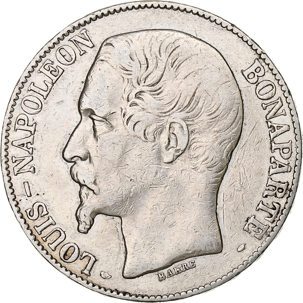 Munten, Frankrijk, Napoléon III, 5 Francs, 1852, Paris, FR+, Zilver, KM:773.1