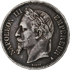 Frankrijk, Napoleon III, 5 Francs, Napoléon III, 1867, Paris, Zilver, FR