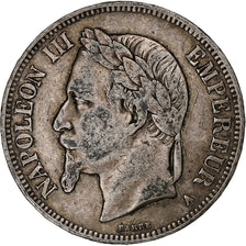 Munten, Frankrijk, Napoleon III, 5 Francs, 1868, Paris, FR+, Zilver, KM:799.1