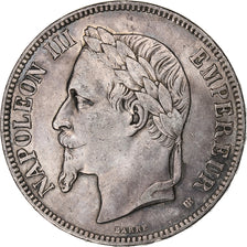 Munten, Frankrijk, Napoléon III, 5 Francs, 1869, Strasbourg, ZF, Zilver
