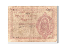 Algeria, 20 Francs, 1945, KM:92b, 1945-02-02, VG(8-10)