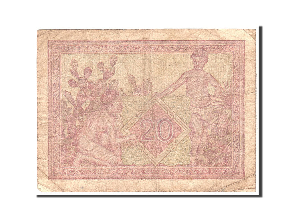Algeria, 20 Francs, 1945, KM:92b, 1945-02-02, VG(8-10)