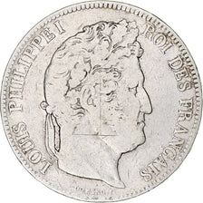 Coin, France, Louis-Philippe, 5 Francs, 1833, Strasbourg, VF(20-25), Silver