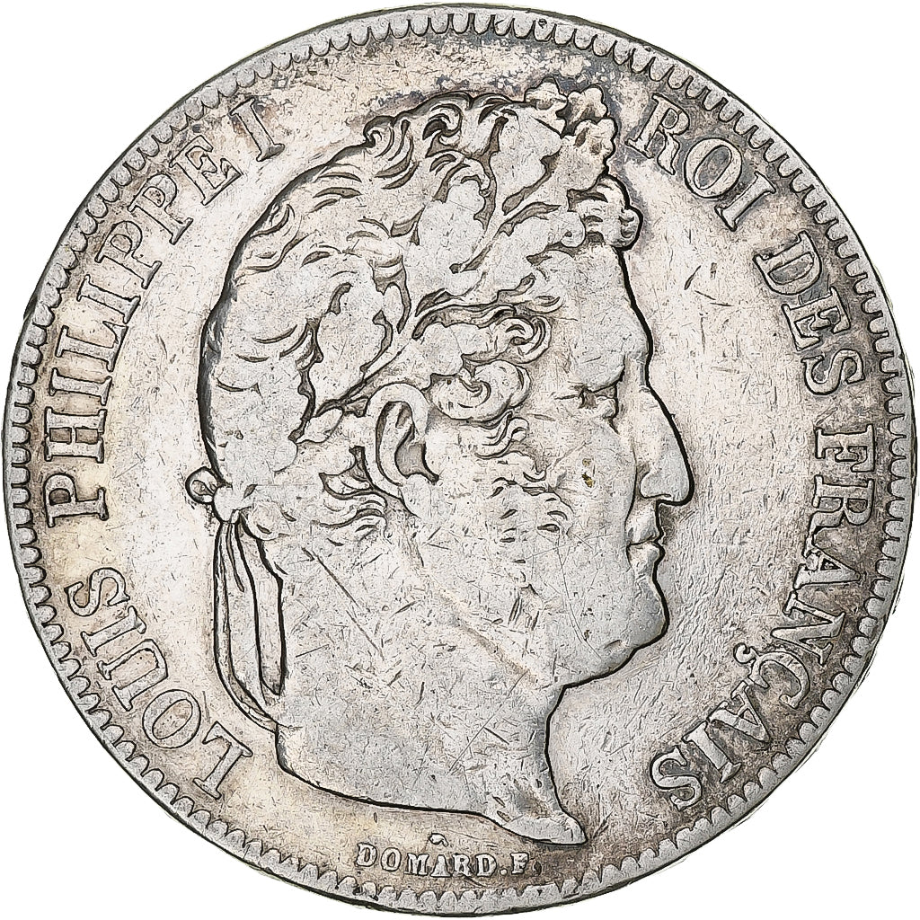 Monnaie, France, Louis-Philippe, 5 Francs, 1841, Paris, TB, Argent, Gadoury:678