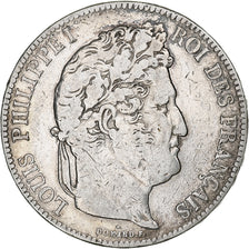 Monnaie, France, Louis-Philippe, 5 Francs, 1841, Paris, TB, Argent, Gadoury:678