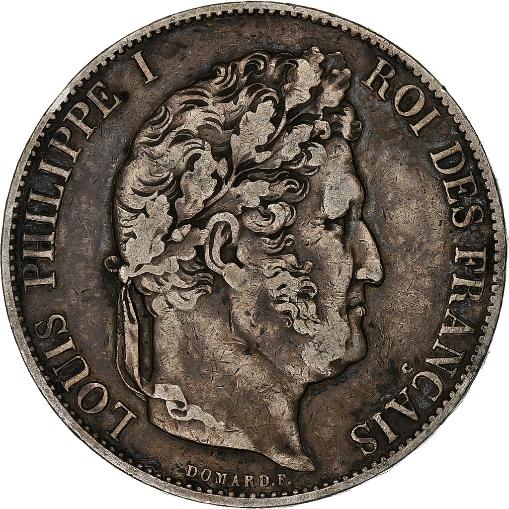 Coin, France, Louis-Philippe, 5 Francs, 1845, Lille, VF(20-25), Silver