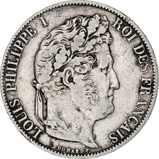 Coin, France, Louis-Philippe, 5 Francs, 1845, Lille, VF(30-35), Silver