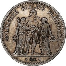 Munten, Frankrijk, Hercule, 5 Francs, 1848, Paris, FR+, Zilver, KM:756.1