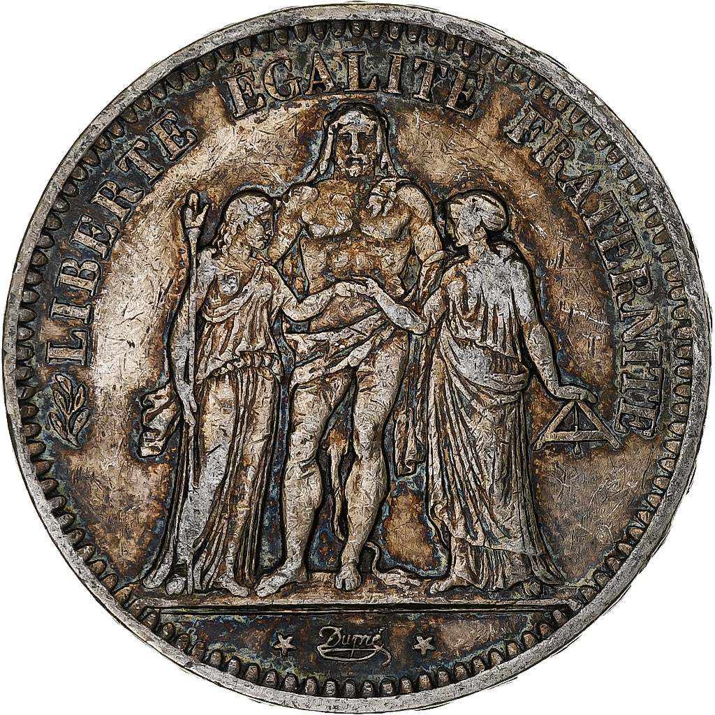 Munten, Frankrijk, Hercule, 5 Francs, 1849, Paris, FR+, Zilver, KM:756.1