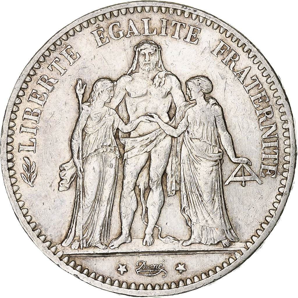 Coin, France, Hercule, 5 Francs, 1875, Paris, VF(30-35), Silver, KM:820.1