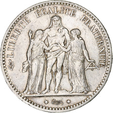 Coin, France, Hercule, 5 Francs, 1875, Paris, VF(30-35), Silver, KM:820.1