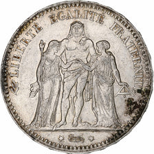 Coin, France, Hercule, 5 Francs, 1876, Paris, VF(30-35), Silver, KM:820.1