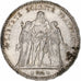 Coin, France, Hercule, 5 Francs, 1876, Paris, VF(30-35), Silver, KM:820.1