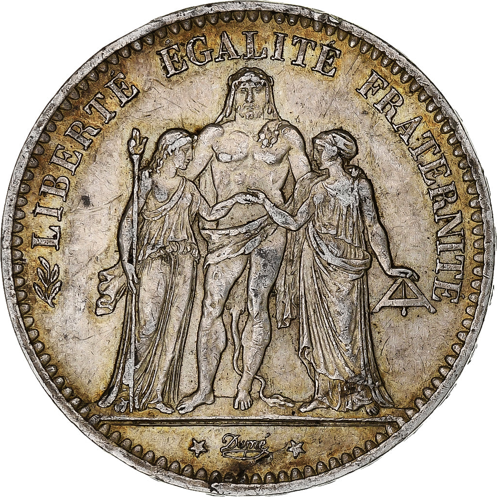 Coin, France, Hercule, 5 Francs, 1876, Paris, EF(40-45), Silver, KM:820.1