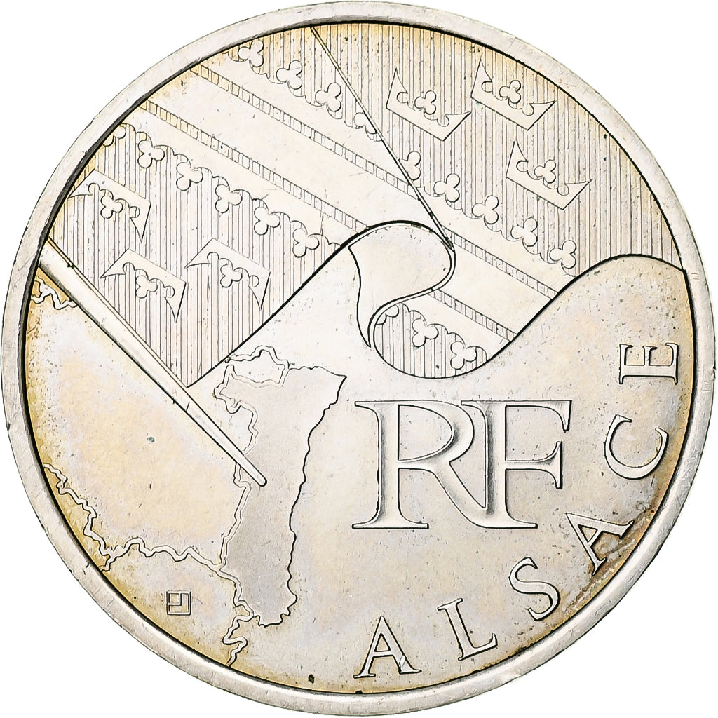 France, 10 Euro, Alsace, Euros des régions, 2010, SUP+, Argent