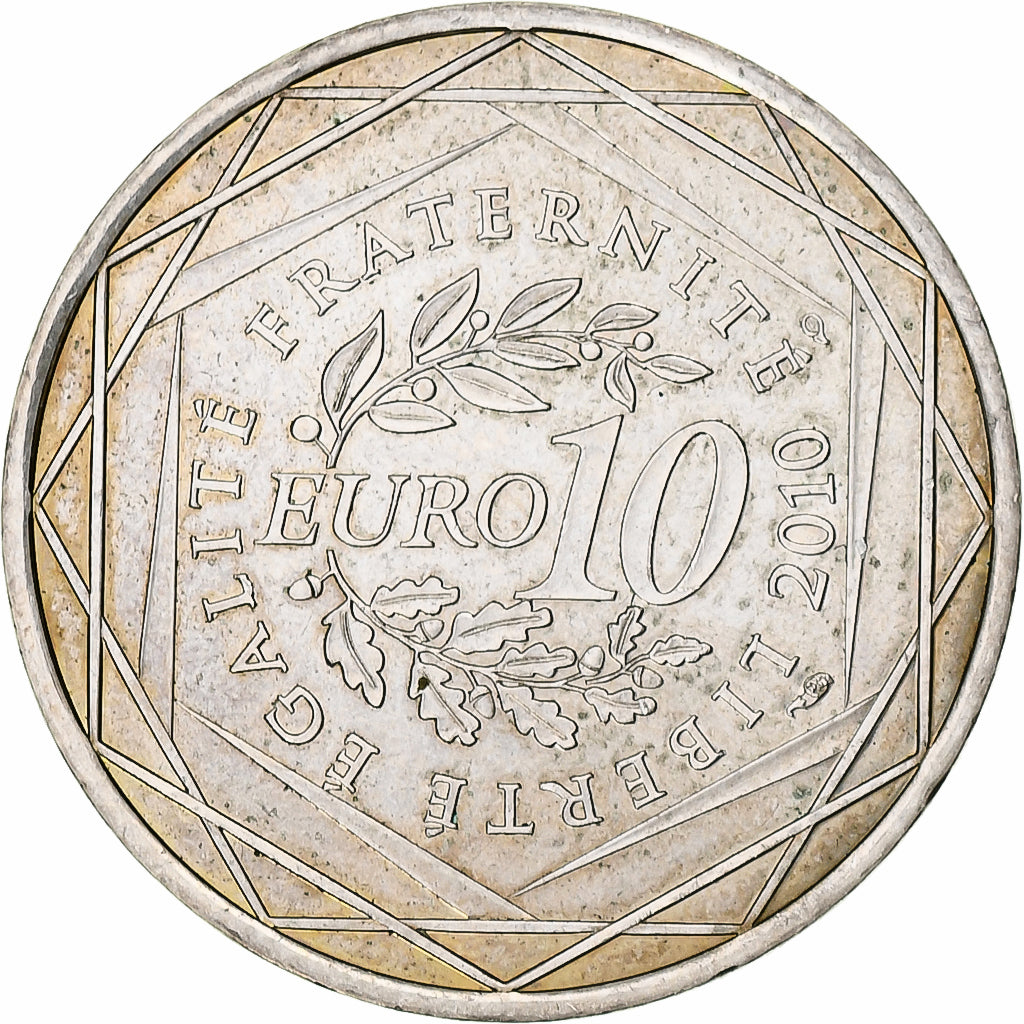 France, 10 Euro, Alsace, Euros des régions, 2010, SUP+, Argent