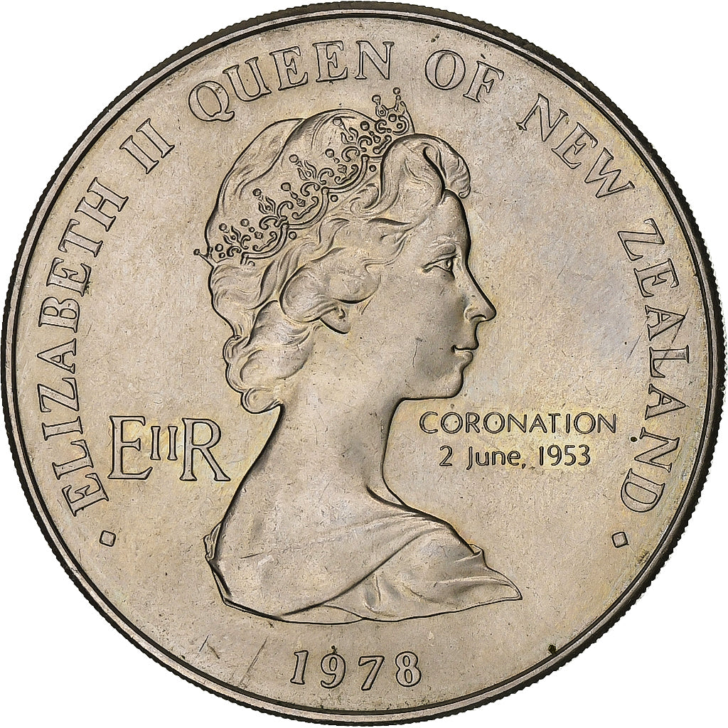 Coin, New Zealand, Elizabeth II, Dollar, 1978, MS(60-62), Copper-nickel, KM:47