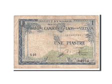 FRENCH INDO-CHINA, 1 Piastre = 1 Dong, 1954, KM:105, Undated, VF(20-25)
