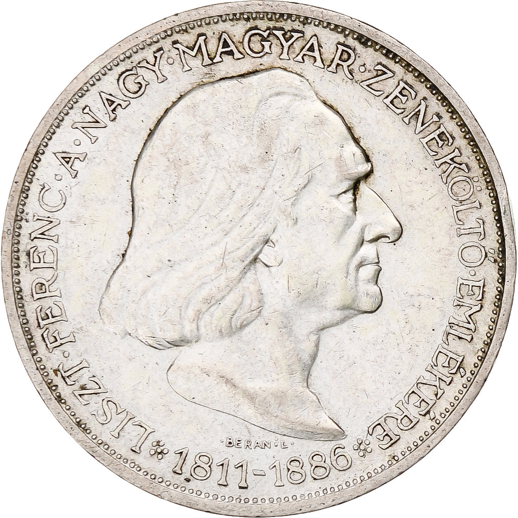 Coin, Hungary, 2 Pengö, 1936, Budapest, AU(50-53), Silver, KM:515