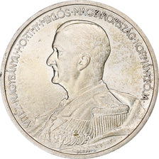 Munten, Hongarije, Miklós Horthy, 5 Pengö, 1939, Budapest, PR+, Zilver, KM:517