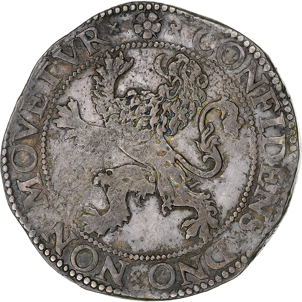 Coin, Netherlands, Daldre ou écu au lion, 1589, Dordrecht, EF(40-45), Silver