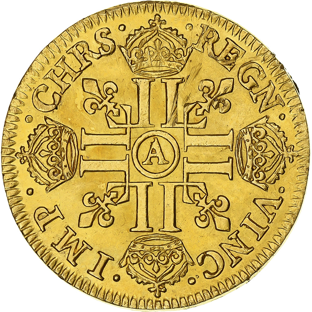 Moneta, Francja, Louis XIII, Louis d'Or, 1642, Paris, AU(50-53), Złoto