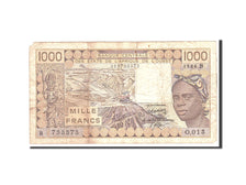 West African States, 1000 Francs, 1986, Undated, KM:207Bf, TB
