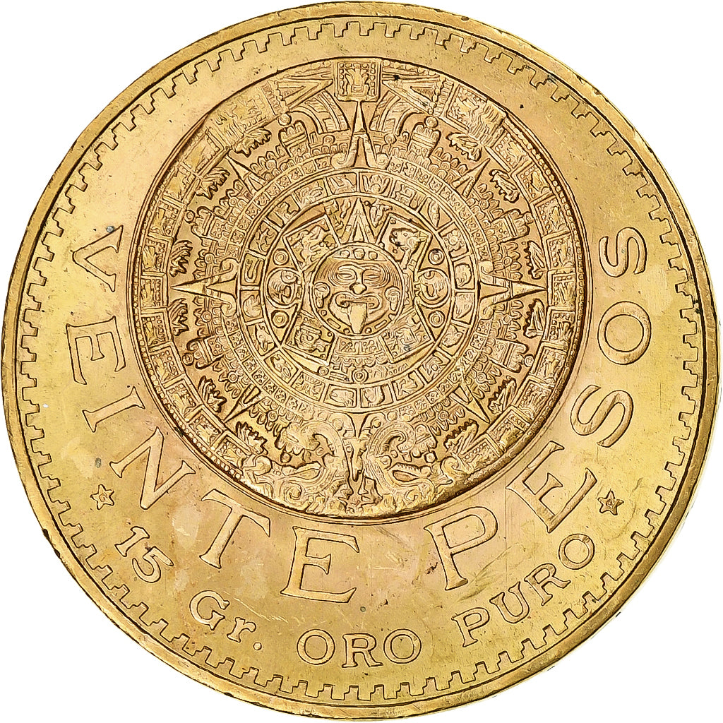 Moneda, México, 20 Pesos, 1959, Mexico City, EBC+, Oro, KM:478