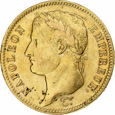 Moneta, Francia, Napoléon I, 40 Francs, 1809, Paris, MB+, Oro, KM:696.1