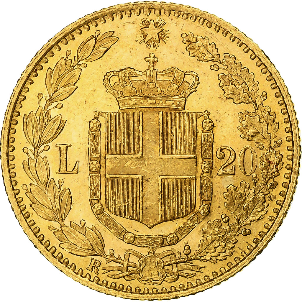Monnaie, Italie, Umberto I, 20 Lire, 1883, Rome, SUP+, Or, KM:21