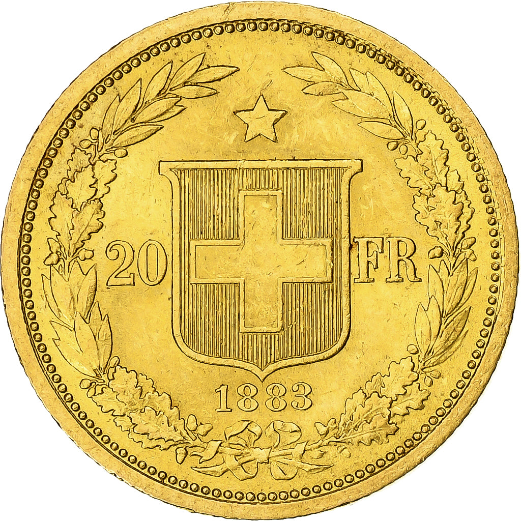 Monnaie, Suisse, 20 Francs, 1883, Bern, SUP, Or, KM:31.1