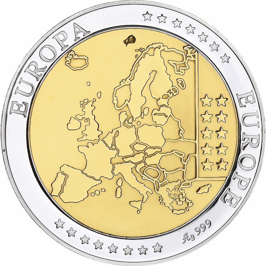 Cyprus, Medaille, Euro, Europa, Politics, FDC, Zilver