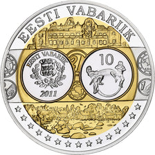 Estonie, Médaille, Euro, Europa, FDC, Argent