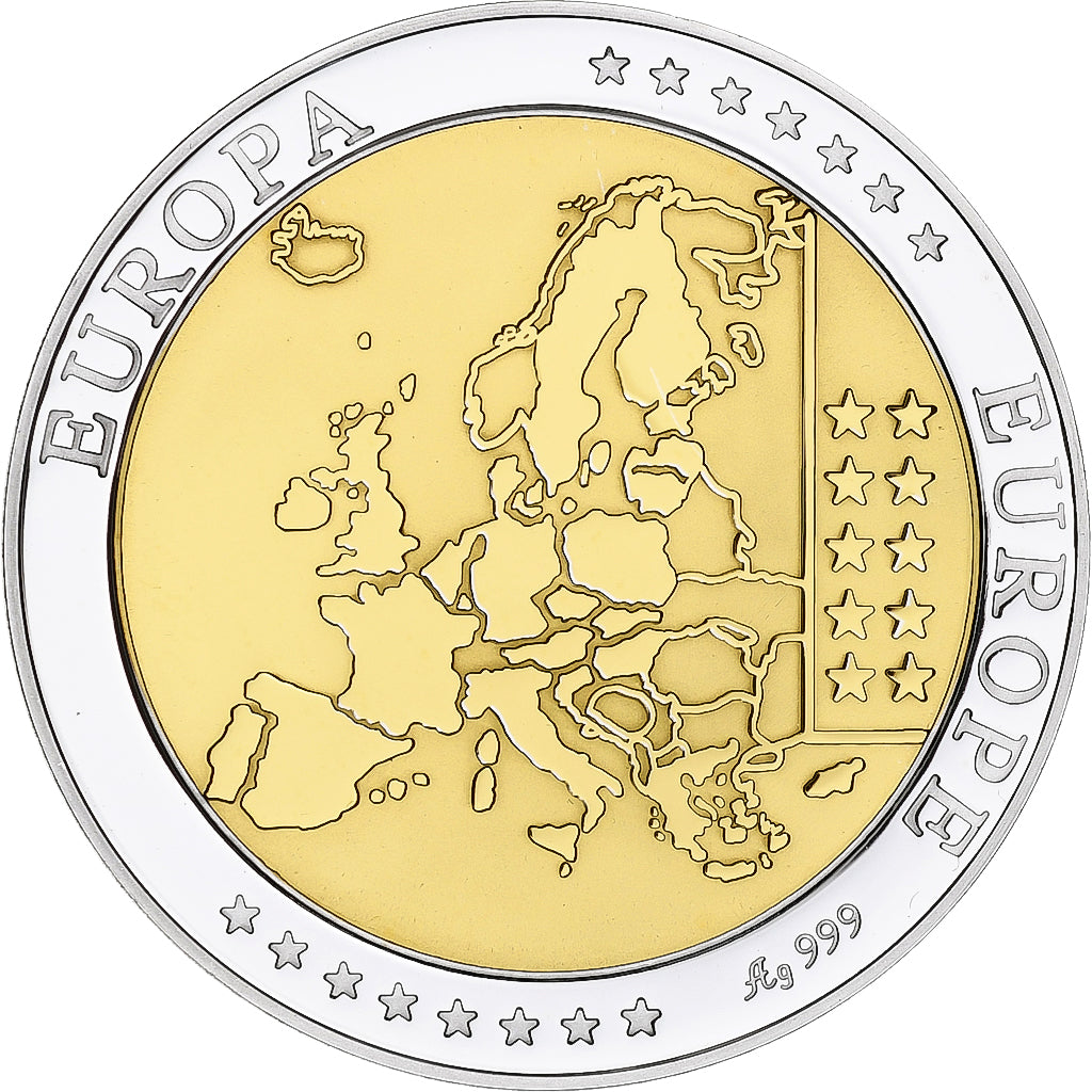 Estonie, Médaille, Euro, Europa, FDC, Argent