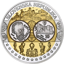 Slovakia, Medal, L'Europe, Politics, Society, War, FDC, MS(65-70), Silver