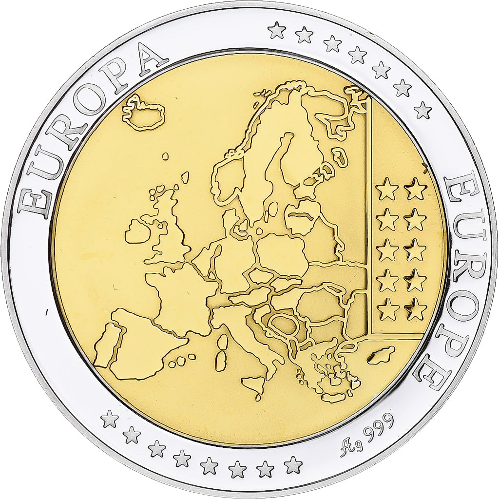 Slovakia, Medal, L'Europe, Politics, Society, War, FDC, MS(65-70), Silver