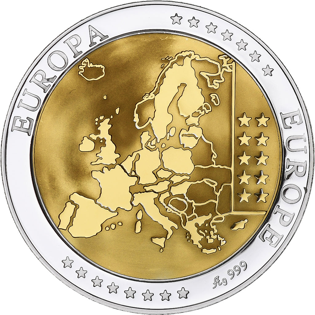 Greece, Medal, Euro, Europa, MS(65-70), Silver