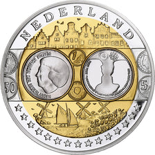Netherlands, Medal, L'Europe, Reine Béatrix, MS(65-70), Silver